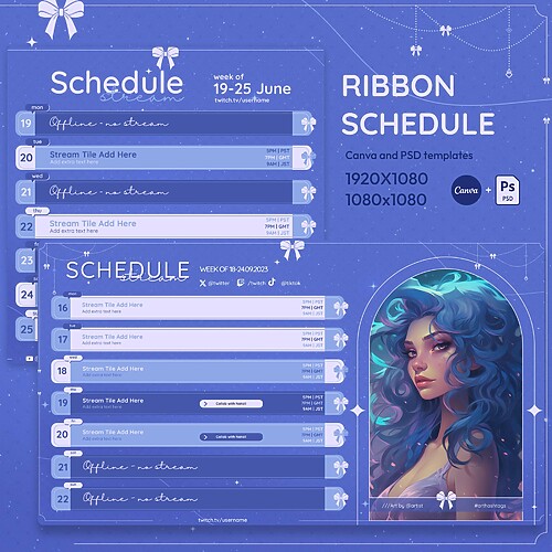 Blue Ribbon Stream Schedule 1