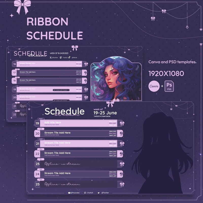 Purple Ribbon Stream Schedule 2