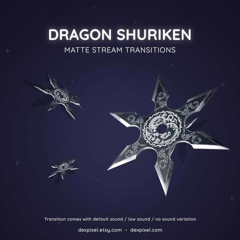 Dragon Shuriken Animated Twitch OBS Stream Transition 4