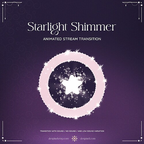 Starlight Shimmer Animated Stream Transition