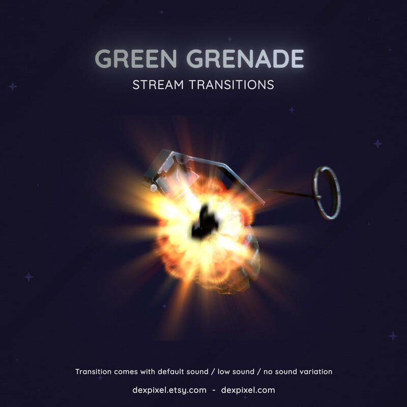 Flashbang Grenade Green Transition OBS Stinger 4