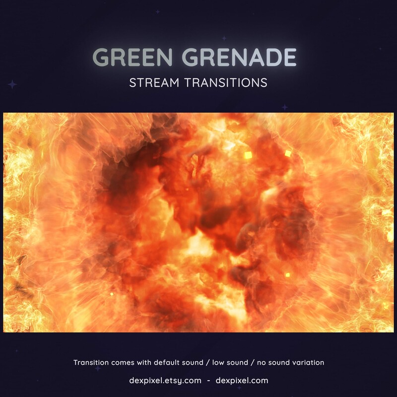 Flashbang Grenade Green Transition OBS Stinger 6