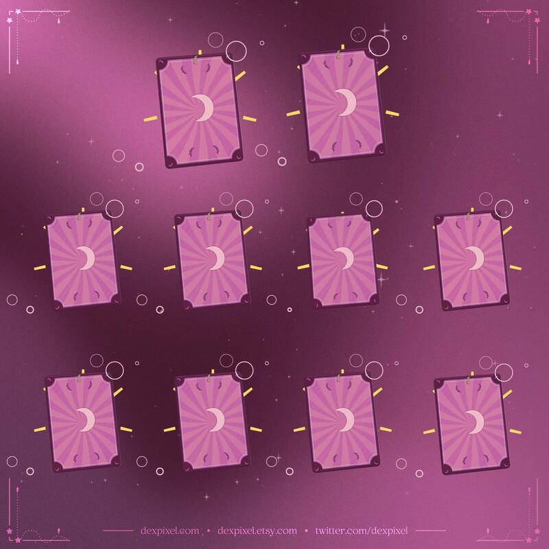 Tarot Cards Pink Animated Stream Alerts 5