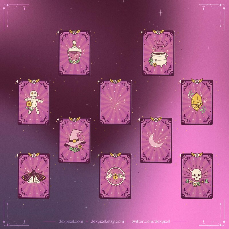 Tarot Cards Preview Pink