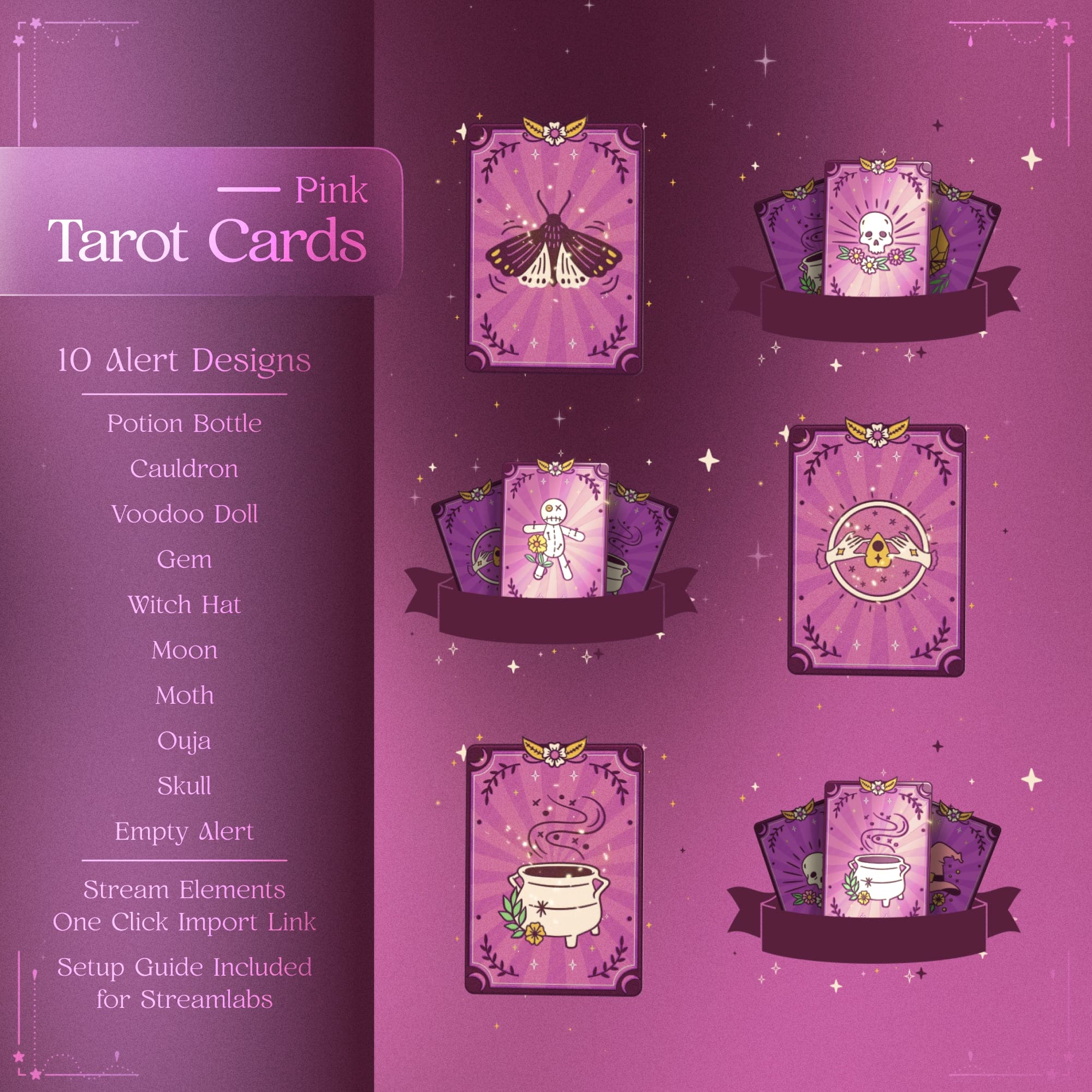 Tarot Cards Preview Pink 3