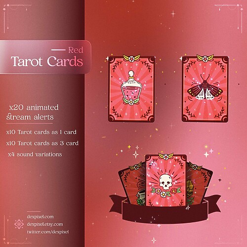 Tarot Cards Preview Red 2