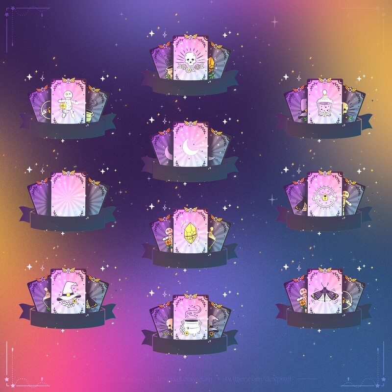 Tarot Cards Rainbow Animated Stream Alerts 4