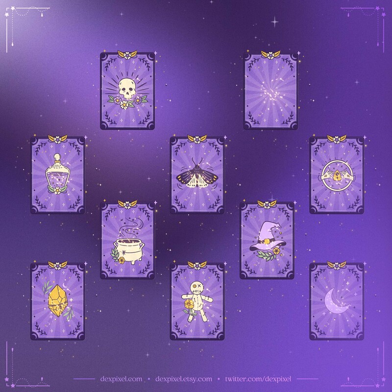 Tarot Cards Preview Purple