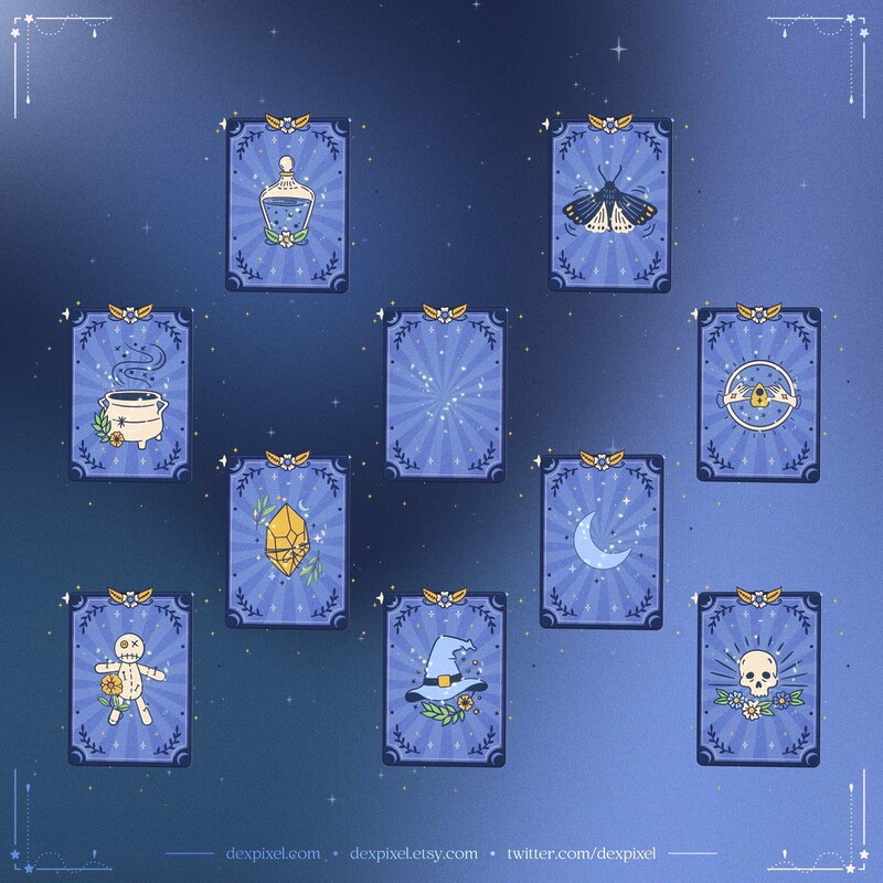 Tarot Cards Preview Blue